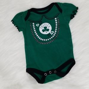 Celtics fans,  onesie for your baby fan